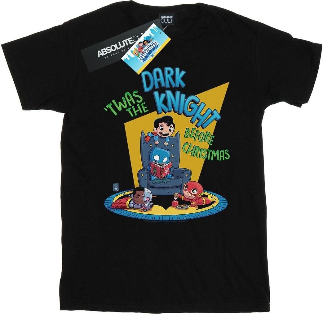 dc comics t-shirt super friends dark knight before christmas black xxl