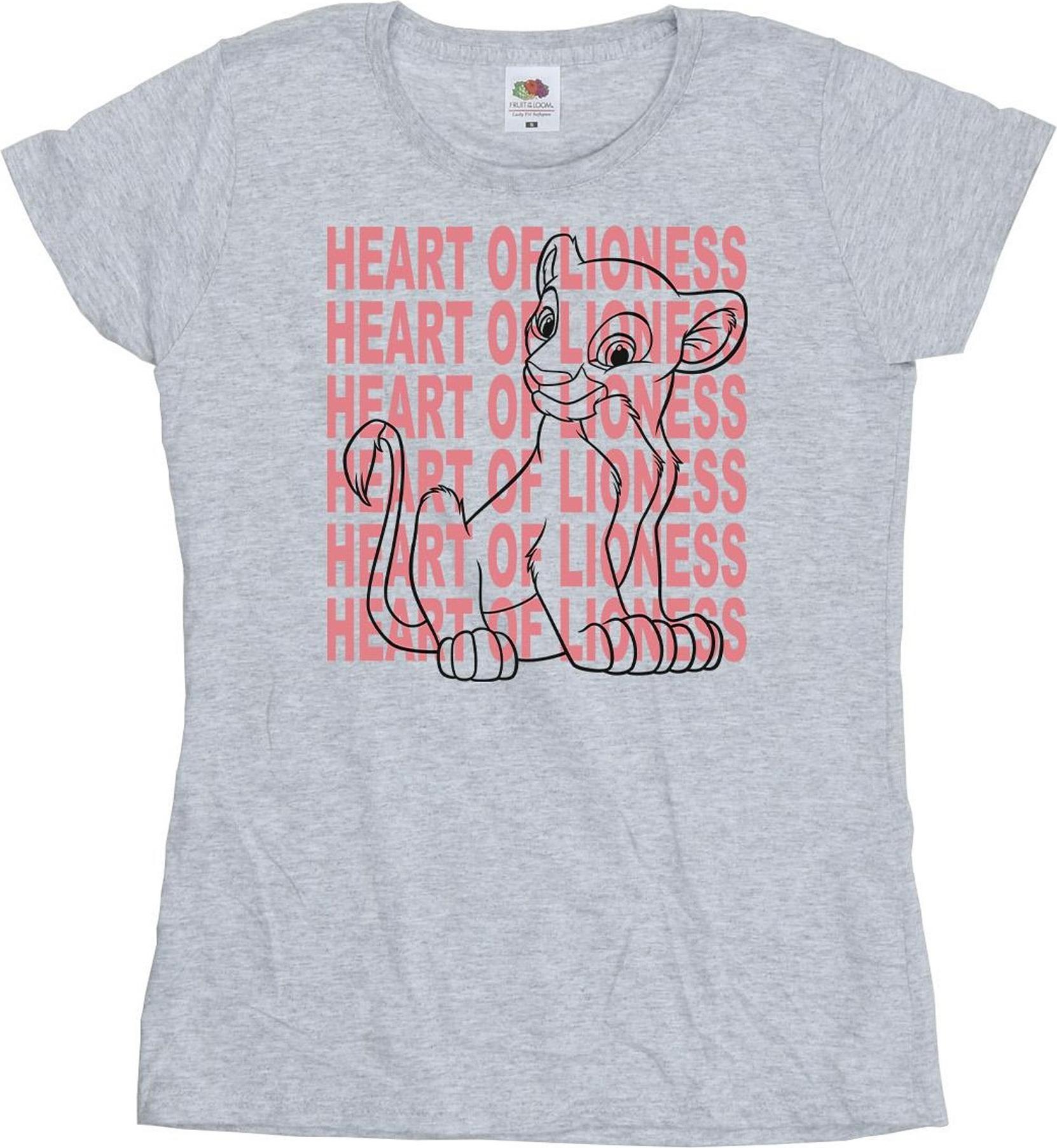 disney t-shirt lion king heart of a lioness grey m