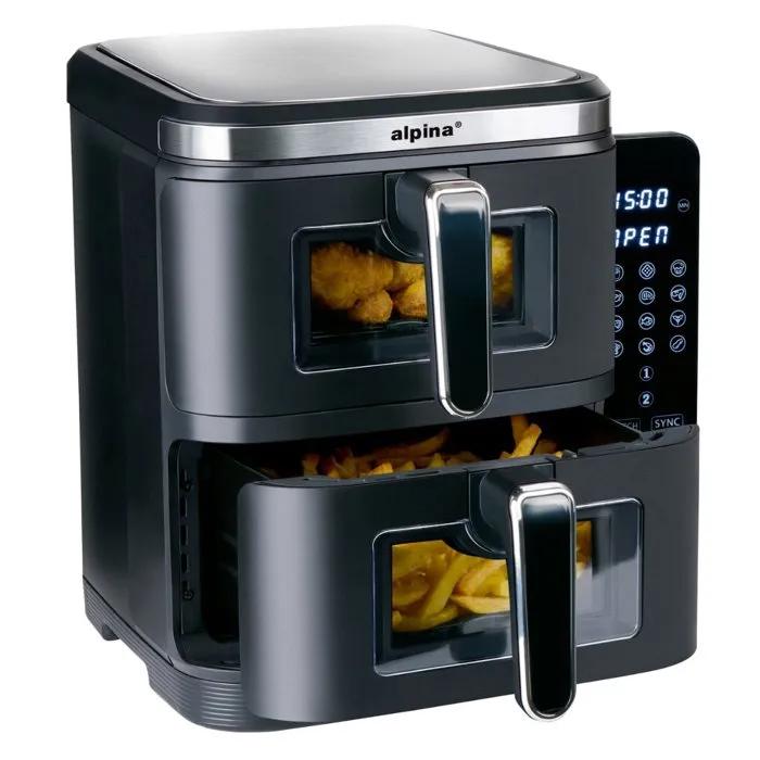 alpina air fryer double 11l 2800w