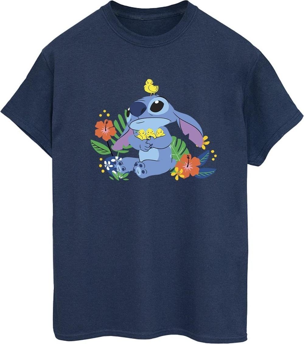 disney t-shirt lilo & stitch birds boyfriend