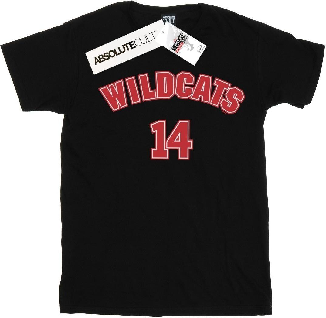 disney t-shirt high school musical the musical wildcats 14 black m