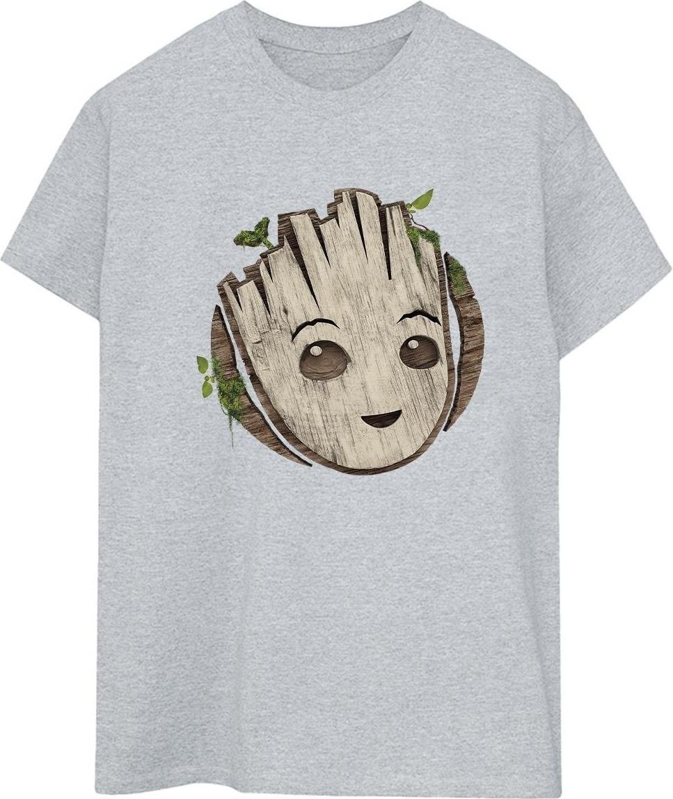 marvel t-shirt i am groot boyfriend fit grey