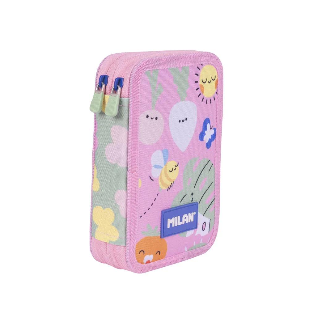 milan pencil case double decker green & grow