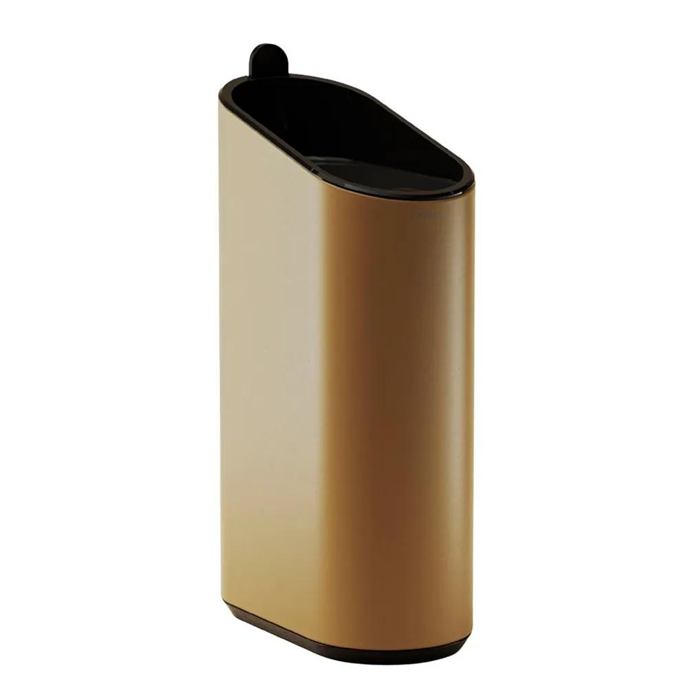 cosmic bathroom dustbin flat 2.5l gold