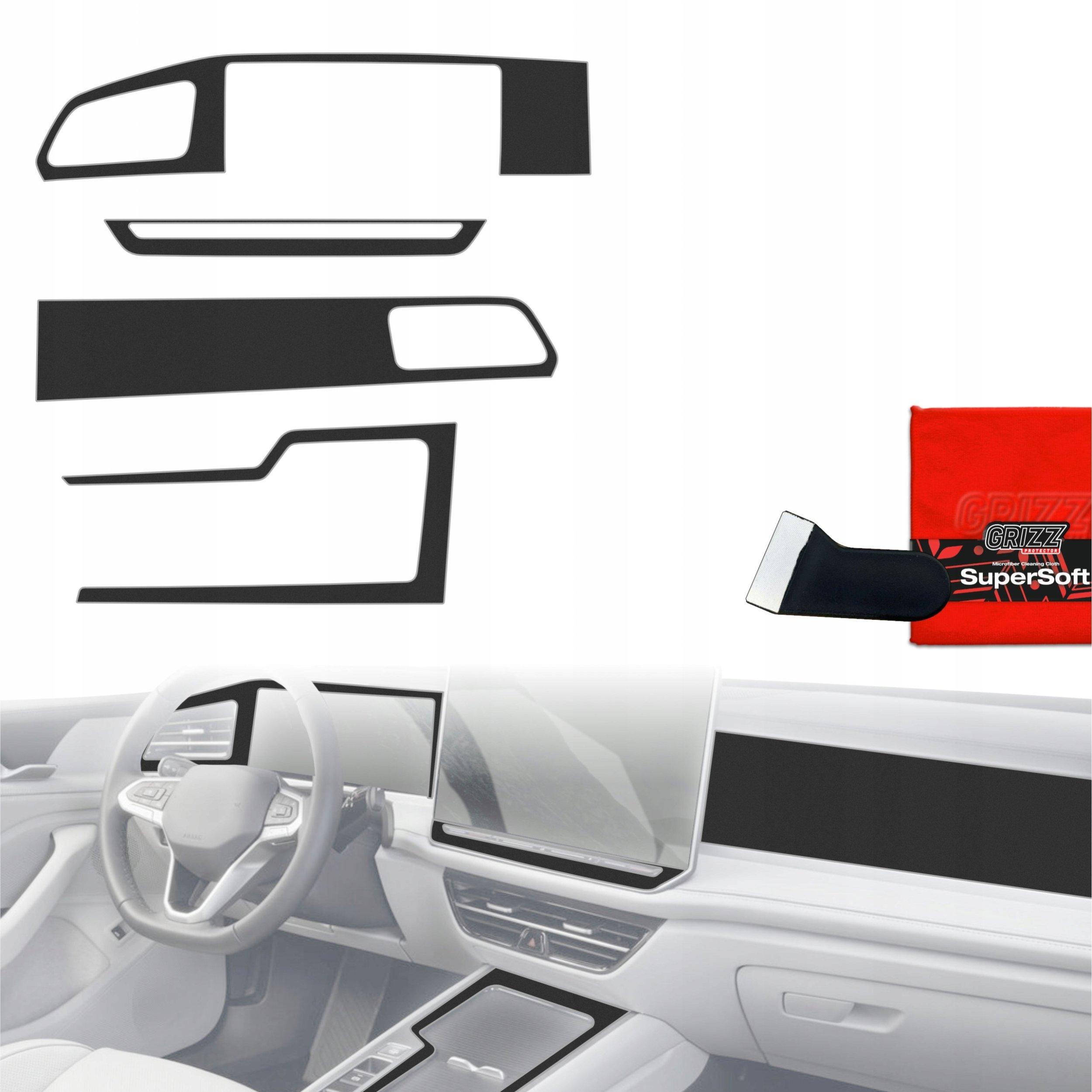 grizz protector interior film pian skin matte volkswagen passat b9 12.9 inch