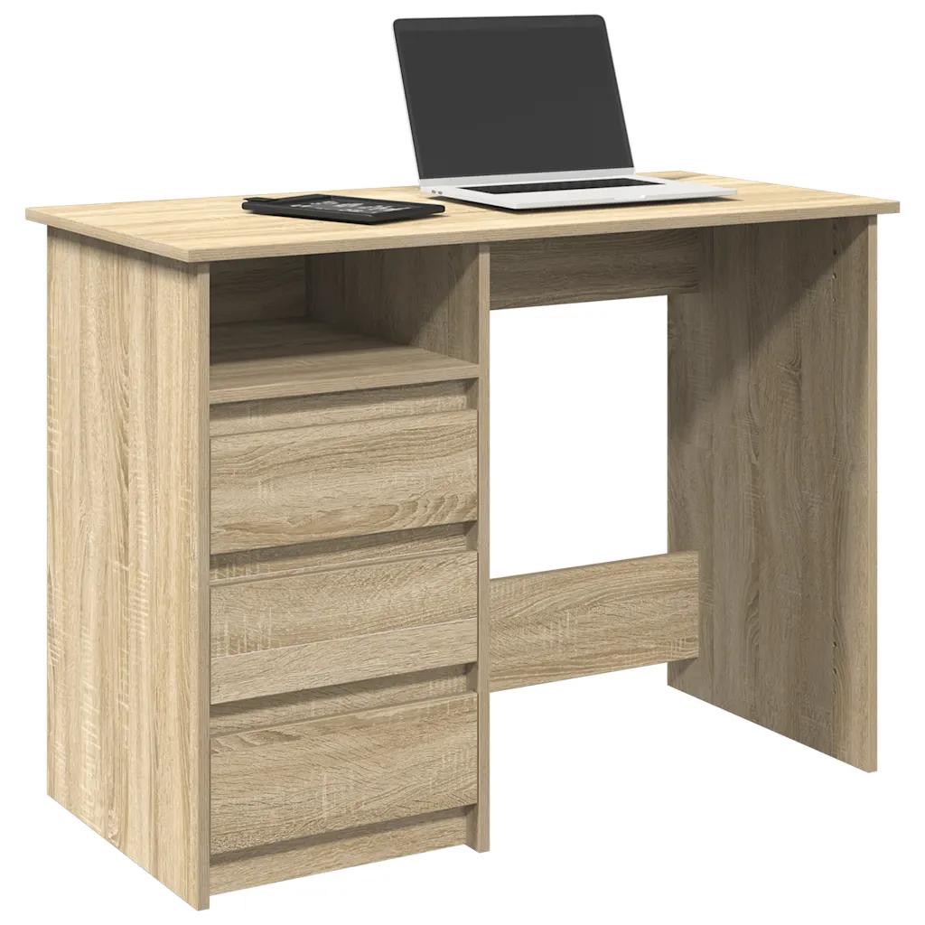 vidaxl desk sonoma oak 102x50x75 cm