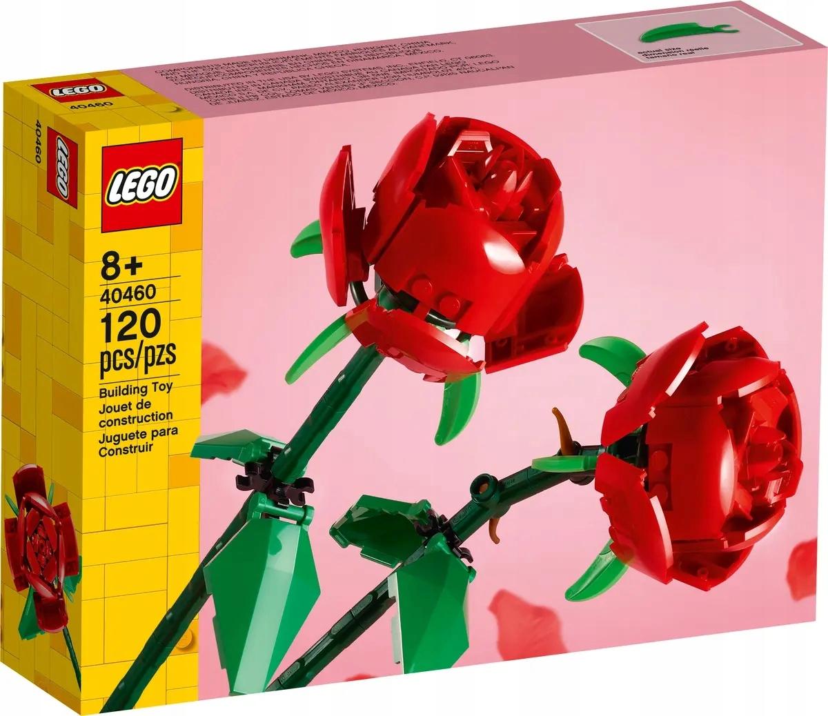 lego building set roses 40460 120 pieces