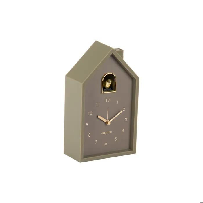karlsson alarm clock modern cuckoo oro luxury green
