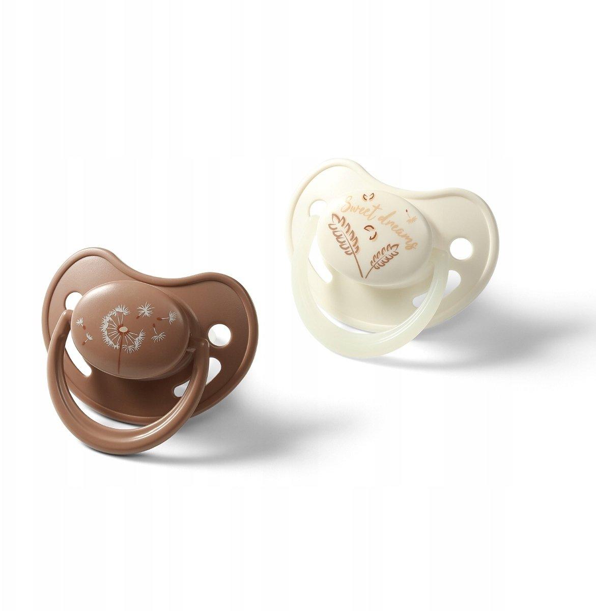 babyono pacifier anatomical silicone 18m+ 2 pack