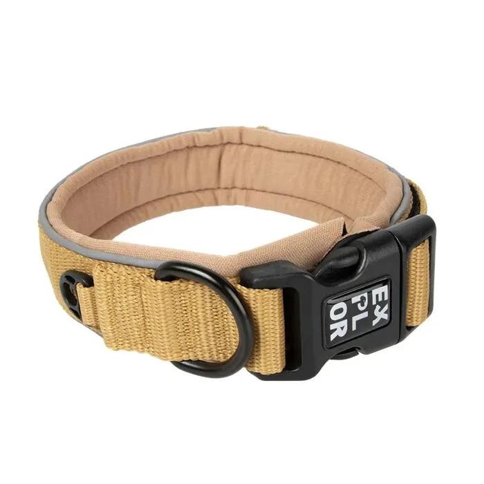 duvoplus dog collar ultimate fit comfy classic honey gold m 39/44 cm