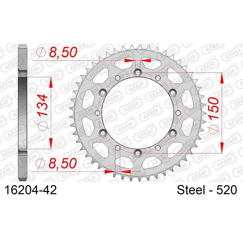 afam rear sprocket 16204 48t