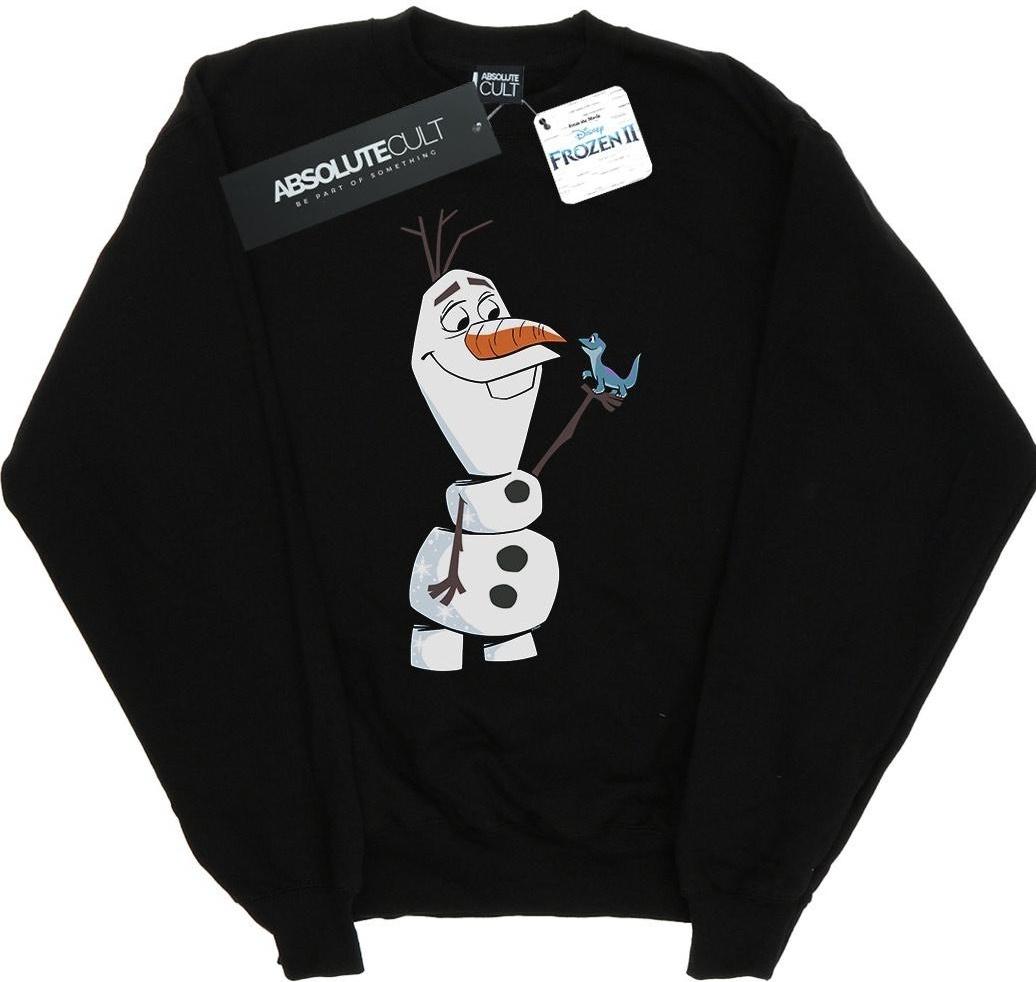 disney sweatshirt frozen 2 olaf and salamander black xl