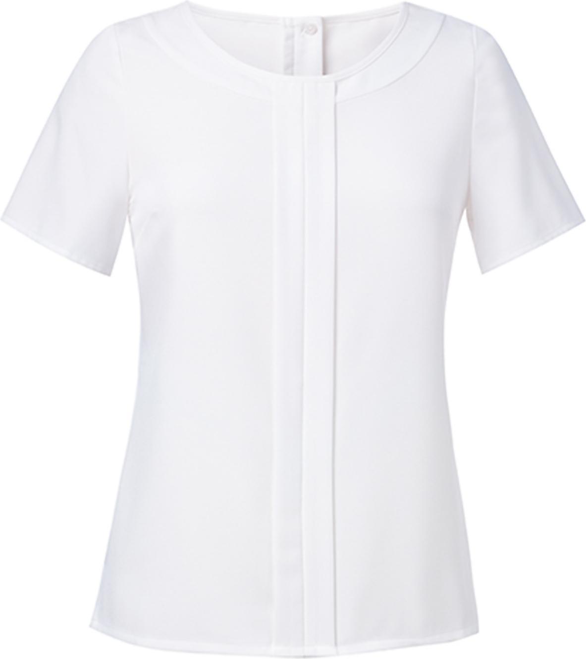 brook taverner blouse felina short sleeve white 30/58