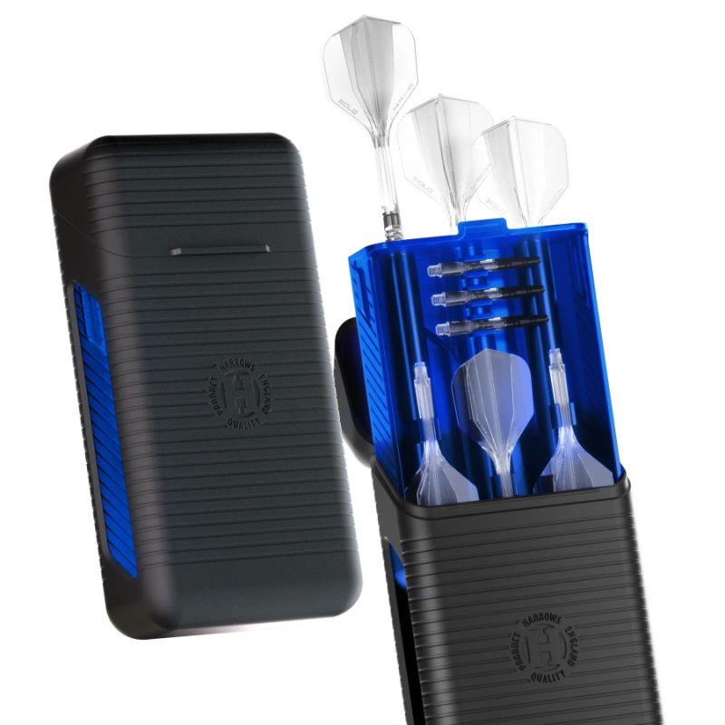 harrows dart case vault blue