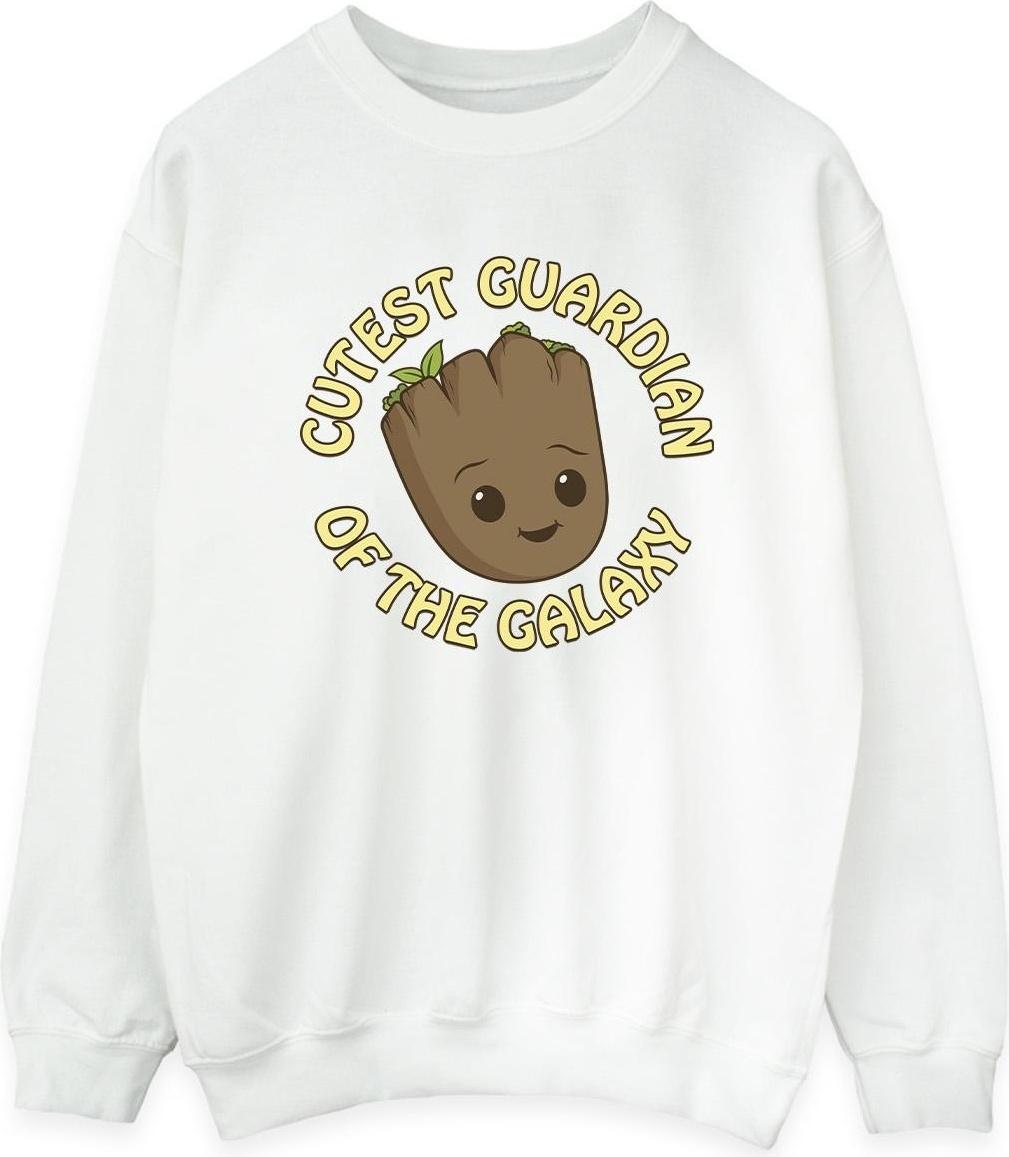 marvel sweatshirt i am groot cutest guardian white l
