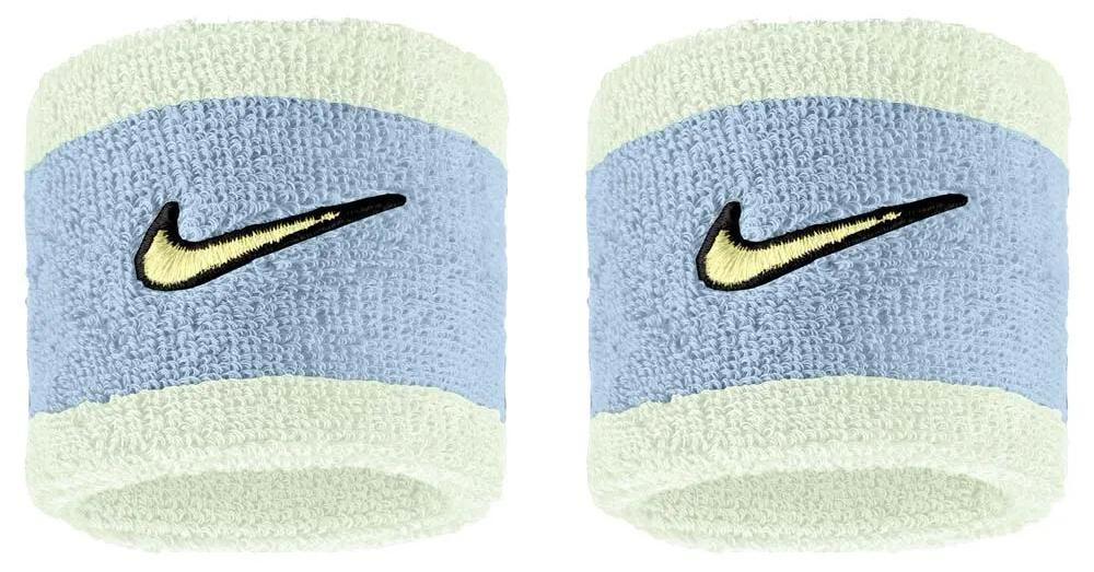 nike wristband classic swoosh 2 units gray one size