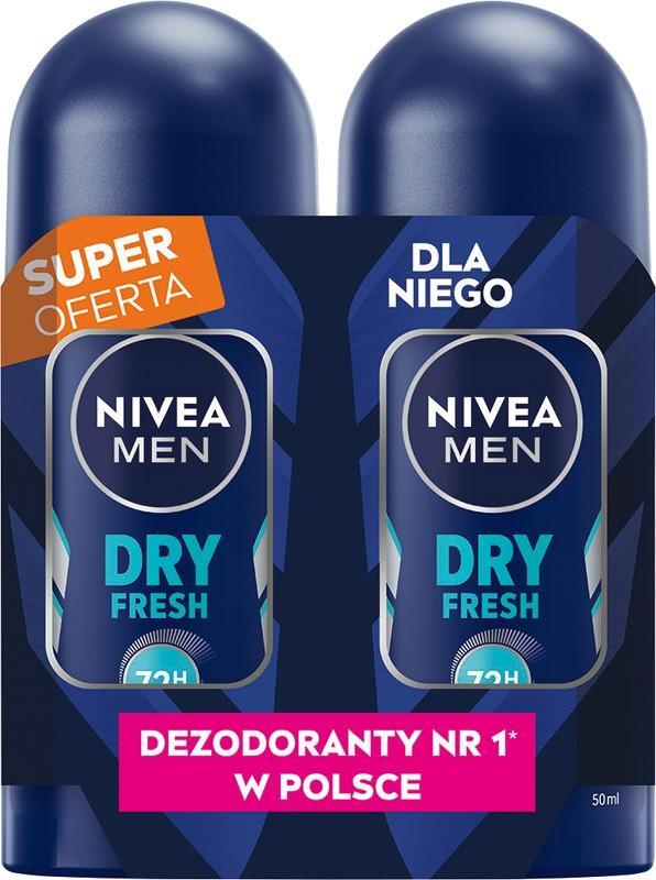nivea antiperspirant roll-on dry fresh duo 2x50ml