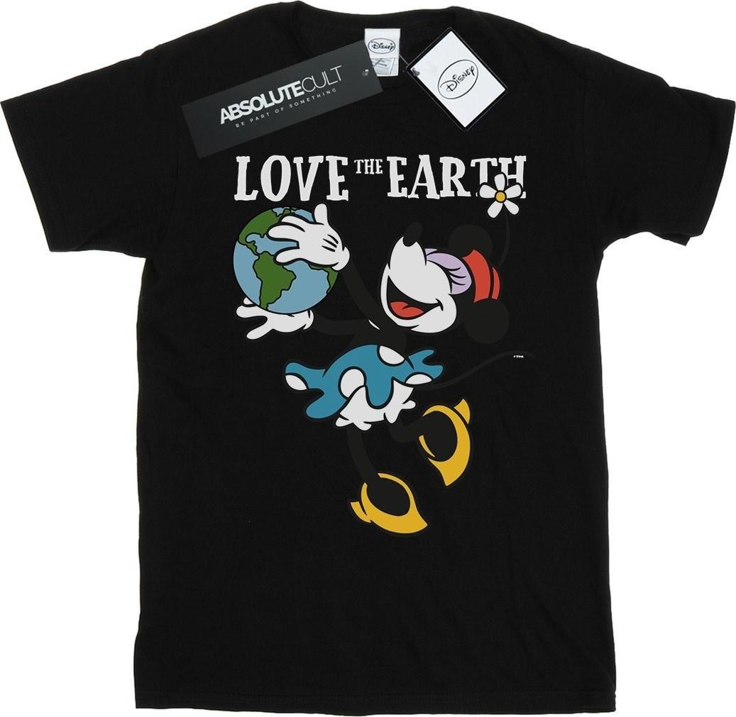 disney t-shirt love the earth black l