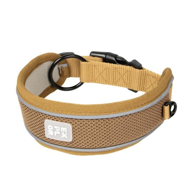 duvoplus dog collar ultimate fit control classic xl 52/61cm honey gold