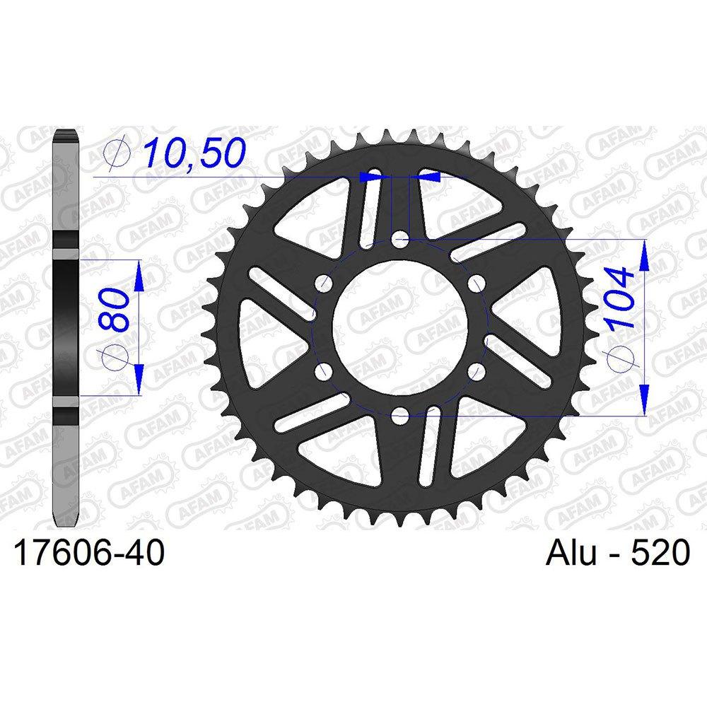 afam rear sprocket 17606 41t