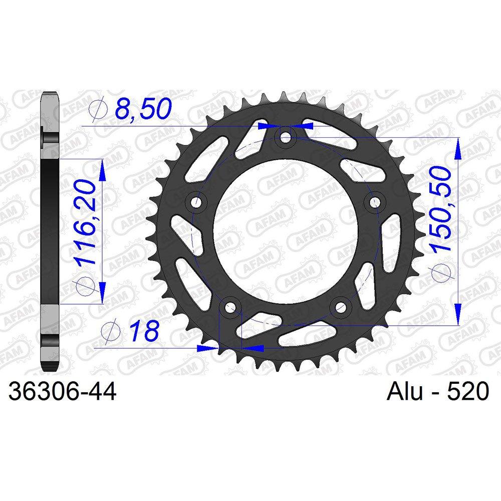 afam rear sprocket 36306 42t