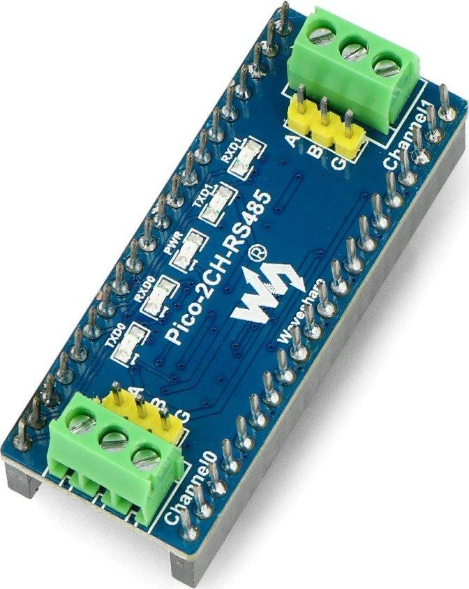 waveshare uart rs485 converter 2-channel for raspberry pi pico