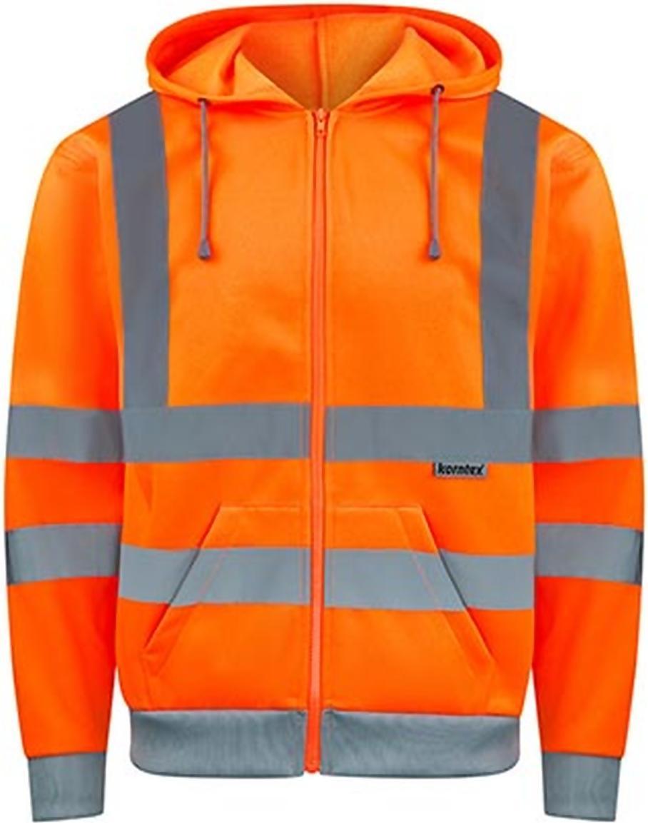 korntex hooded sweatshirt galway signal orange s