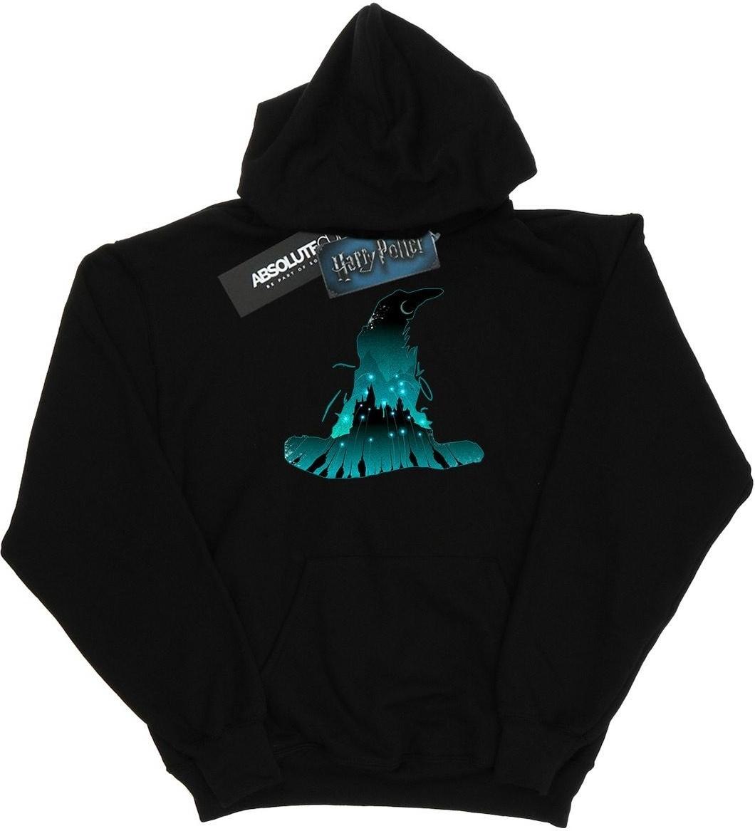 harry potter hoodie hogwarts silhouette black m