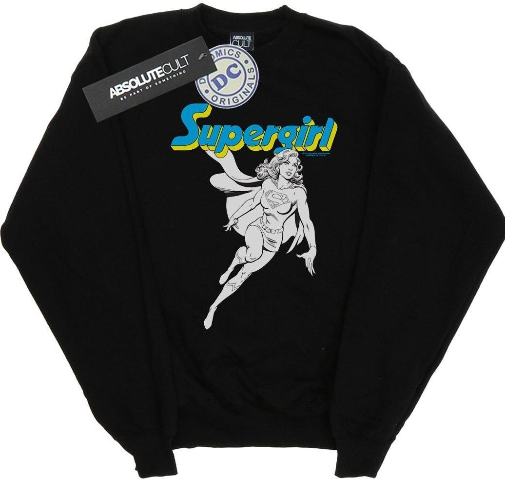 dc comics sweatshirt action pose black xxl