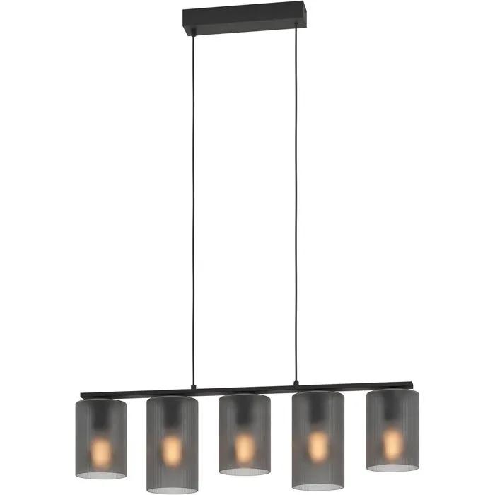eglo pendant lamp colomera 5 x 40w e27 black/gray