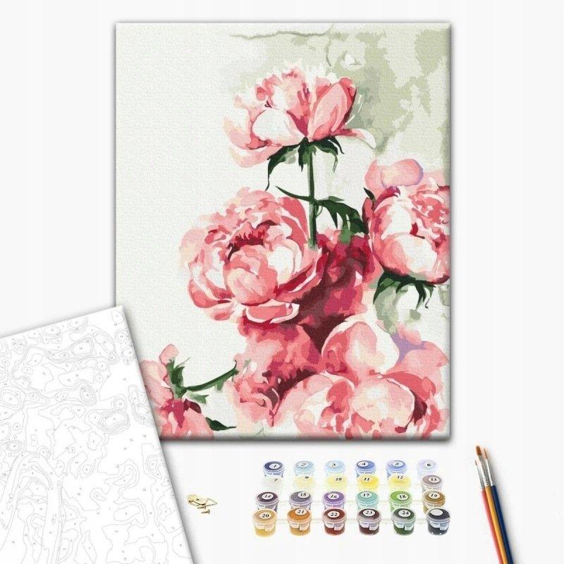 brushme painting by numbers peonies 40x50 cm 1 piece