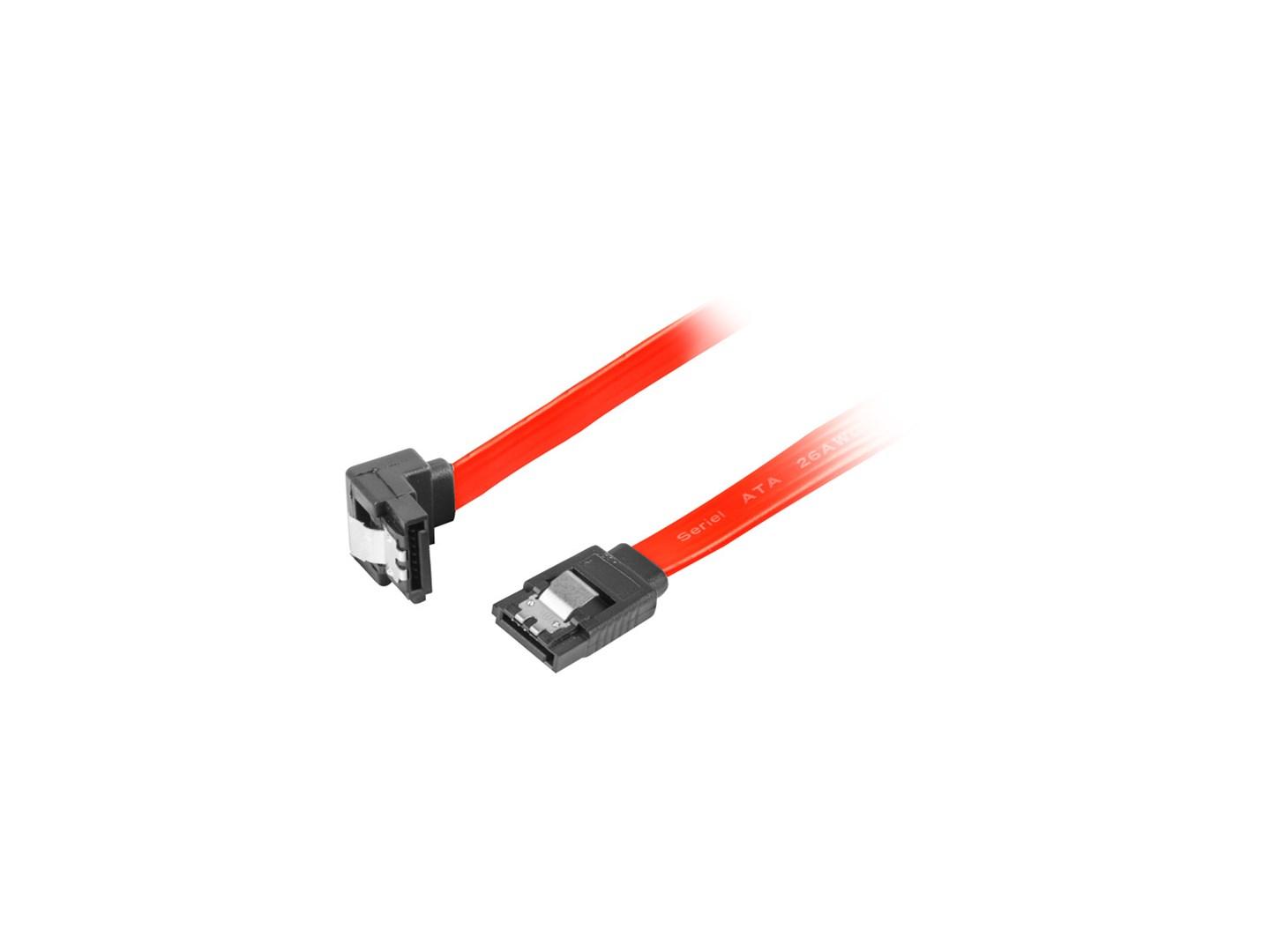 lanberg sata cable ca-sasa-13cc-0030-r 0.3m red