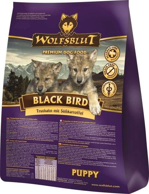 wolfsblut dry dog food black bird puppy 12.5kg