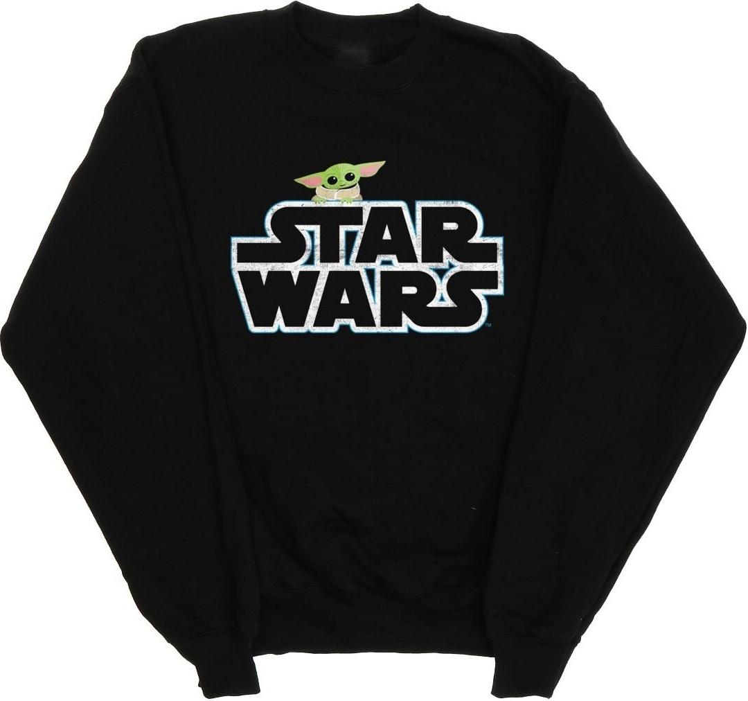 star wars sweatshirt the mandalorian the child black m