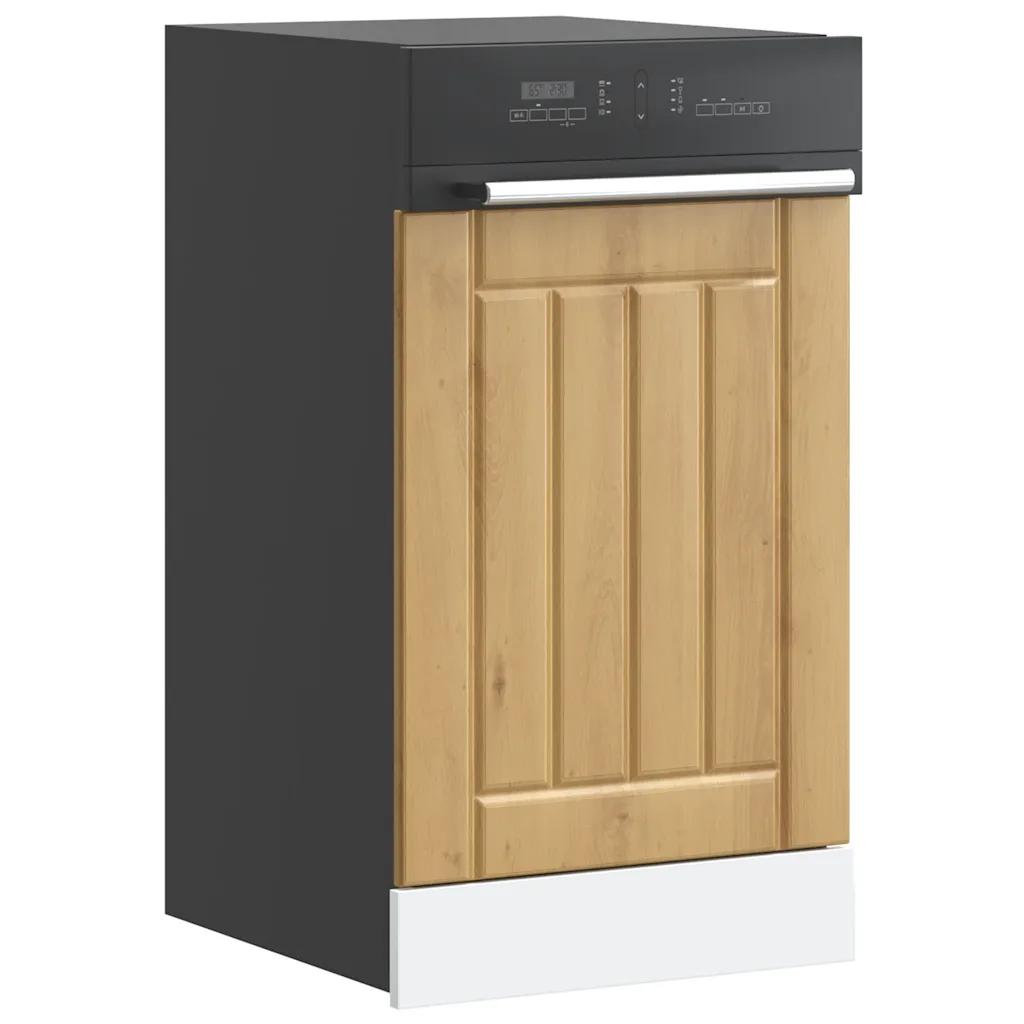 vidaxl dishwasher panel lucca artisan oak engineered wood 45x1.5x67cm