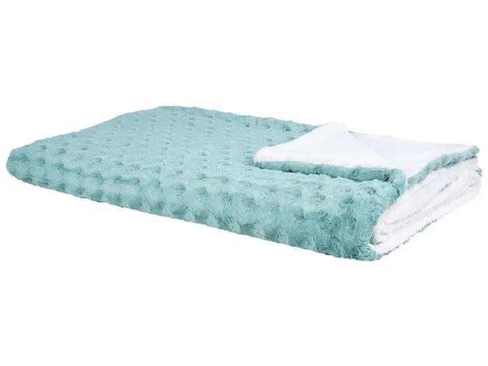 beliani bedspread kandilli light green 200x220 cm