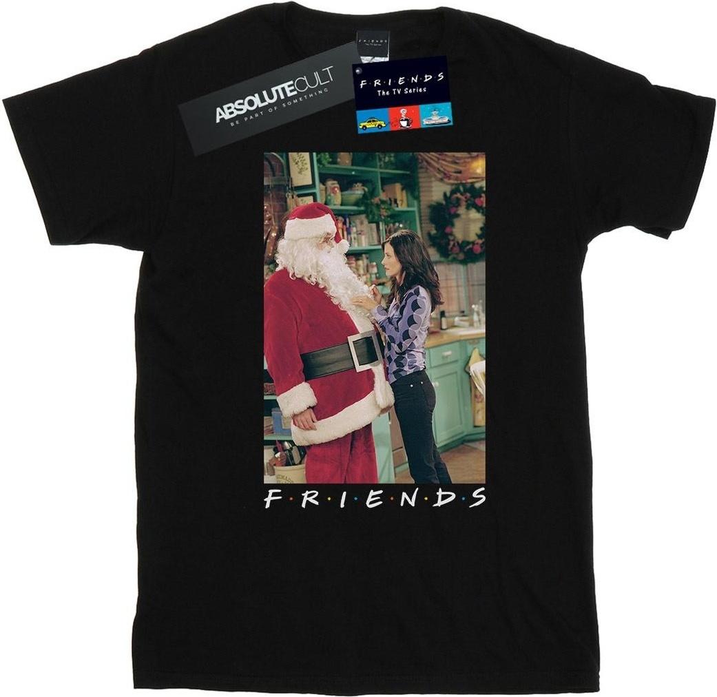 friends t-shirt chandler claus black s