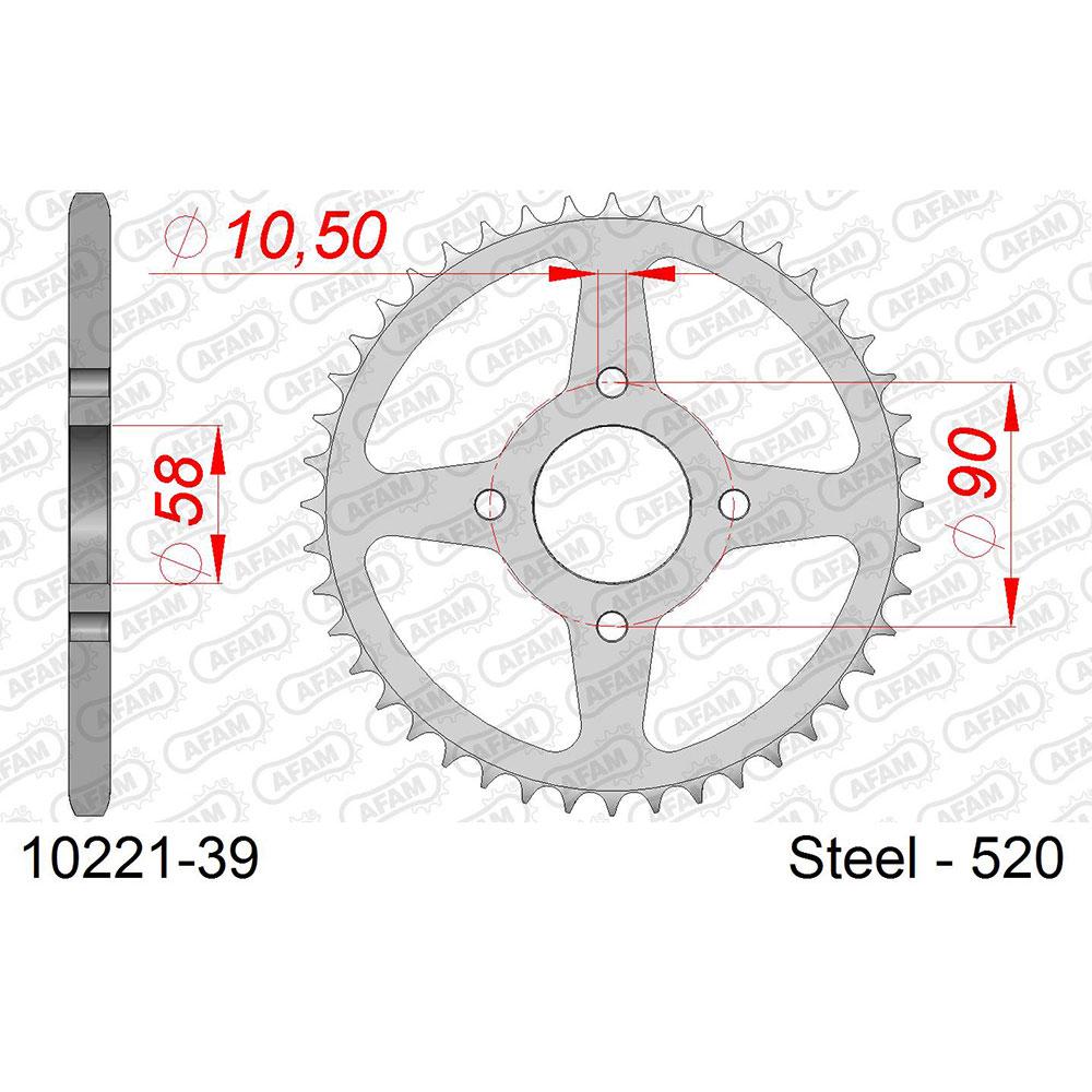 afam rear sprocket 10221 42t