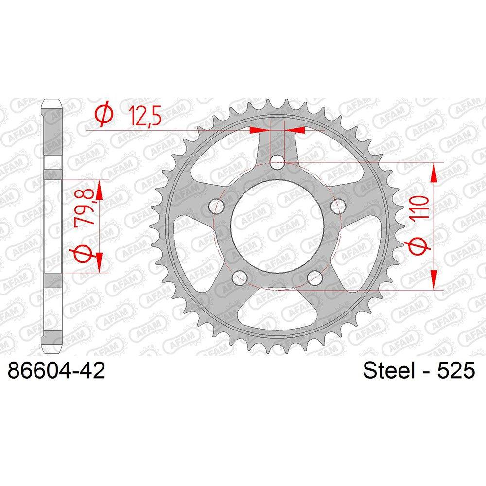 afam rear sprocket 86604 42t