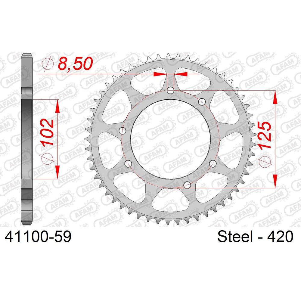 afam rear sprocket 41100-59 59t