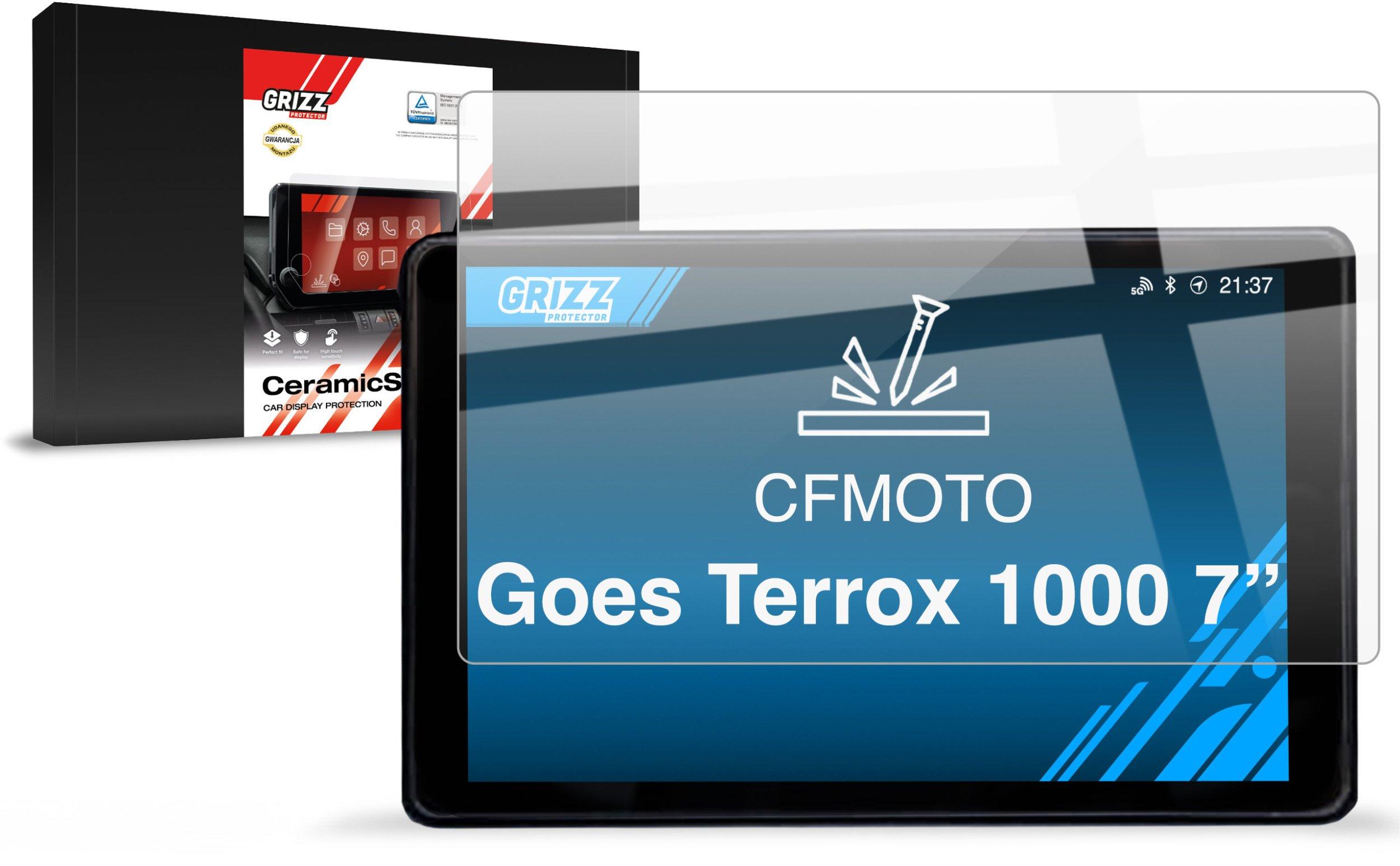 grizzglass car display protection film cfmoto goes terrox 1000 7 inch