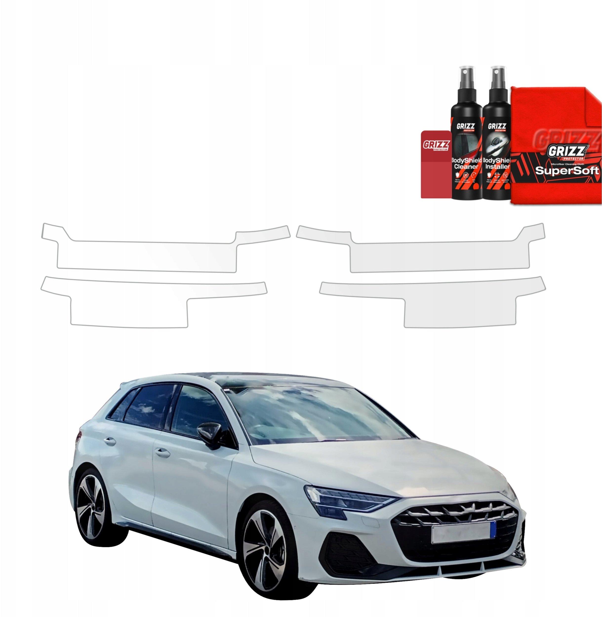 grizz protective film bodyshield audi a3 8y hatchback 2024-2026 1 piece