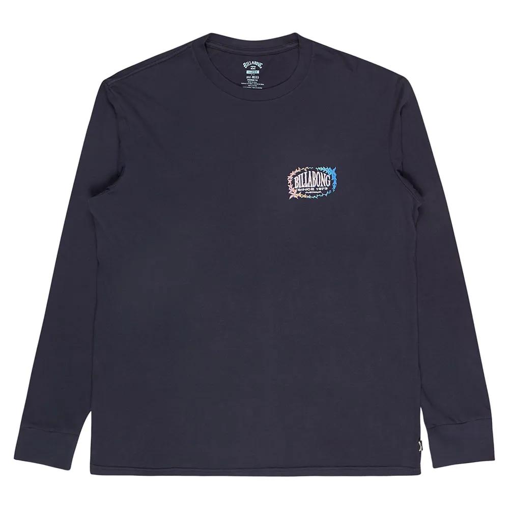 billabong long sleeve t-shirt the bay wave washed s