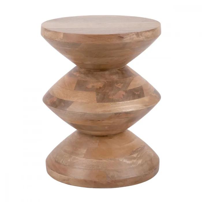 leitmotiv side table totem natural 35x46cm