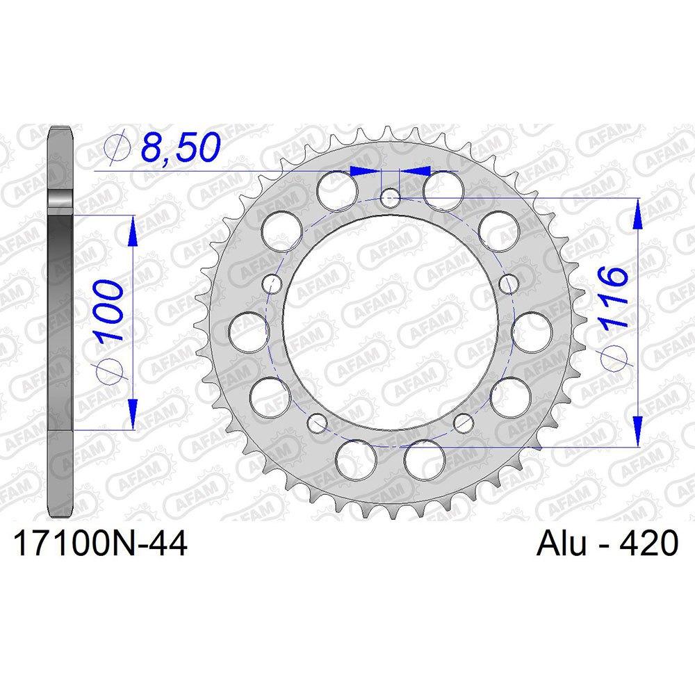 afam rear sprocket 17100n 44t
