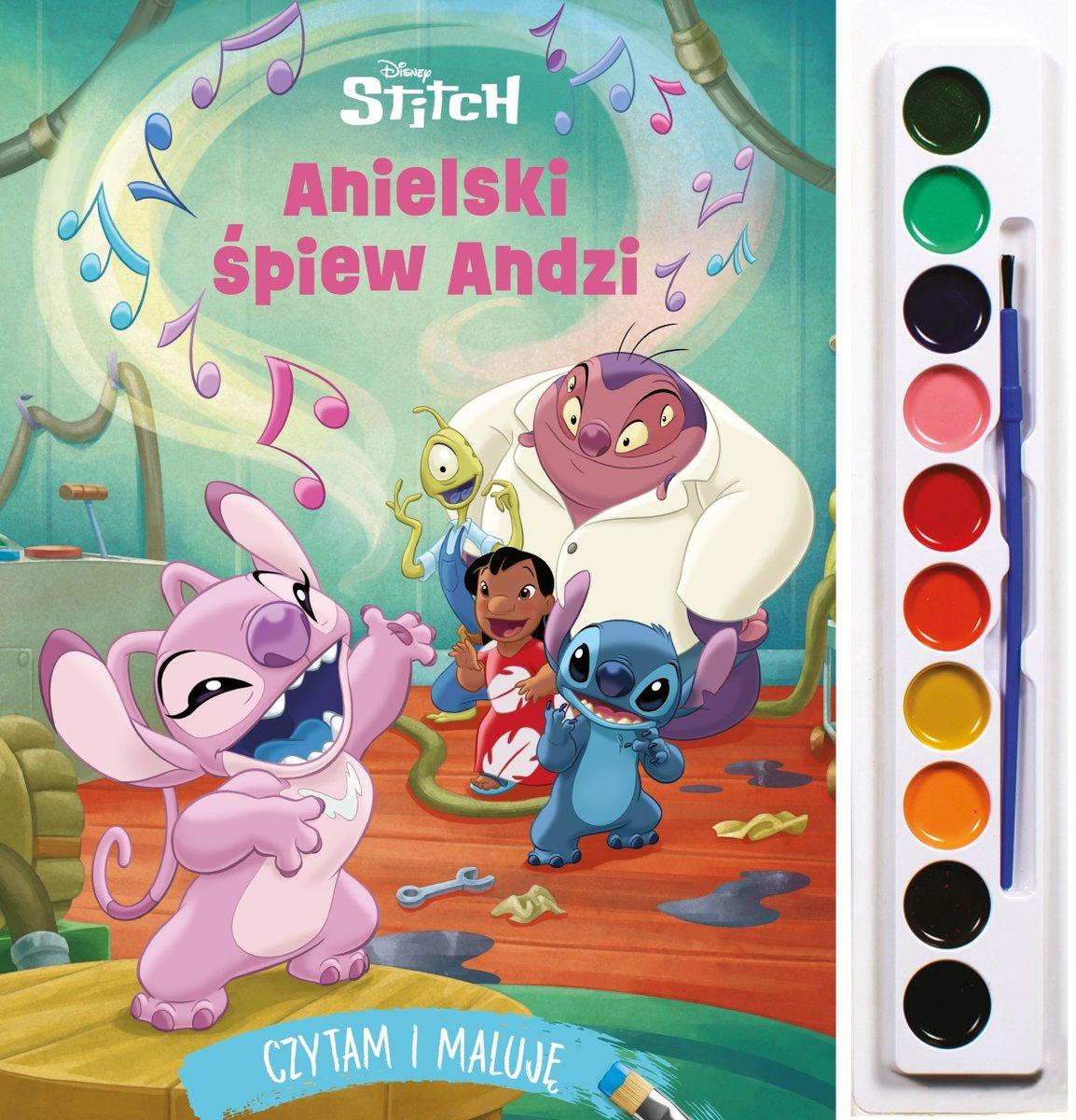 disney coloring book anielski spiew andzi with paints