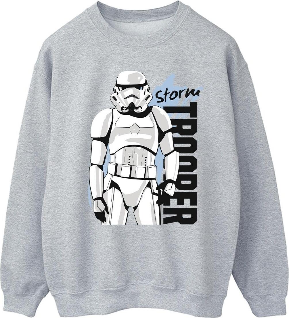 star wars sweatshirt storm trooper grey