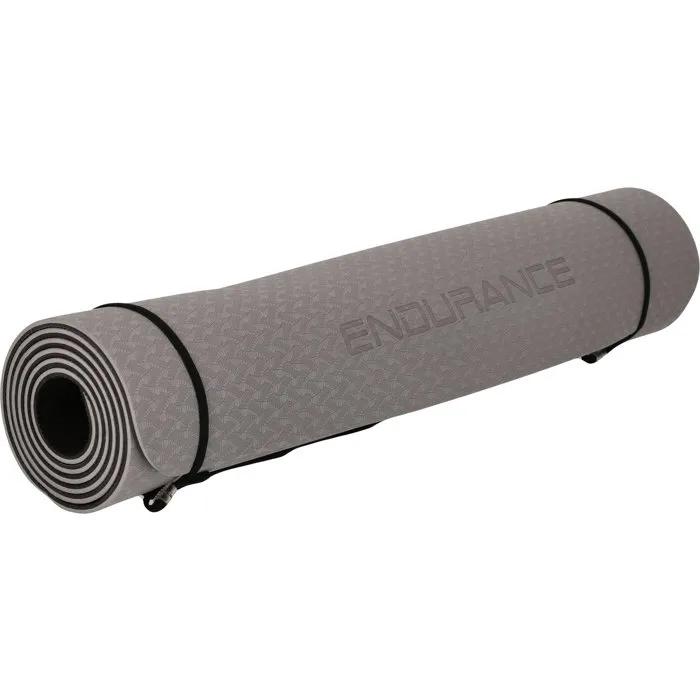 endurance yoga mat tpe gray 6mm