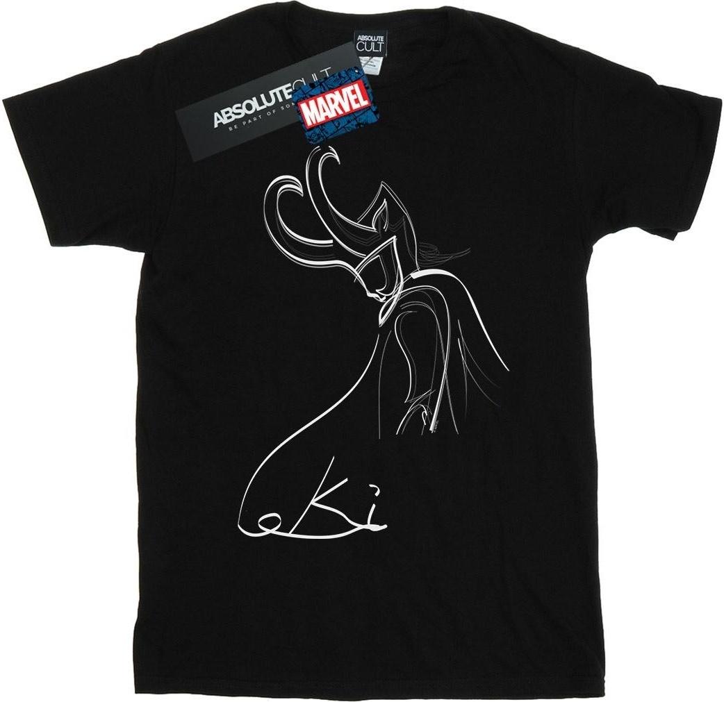marvel t-shirt loki lines boyfriend black