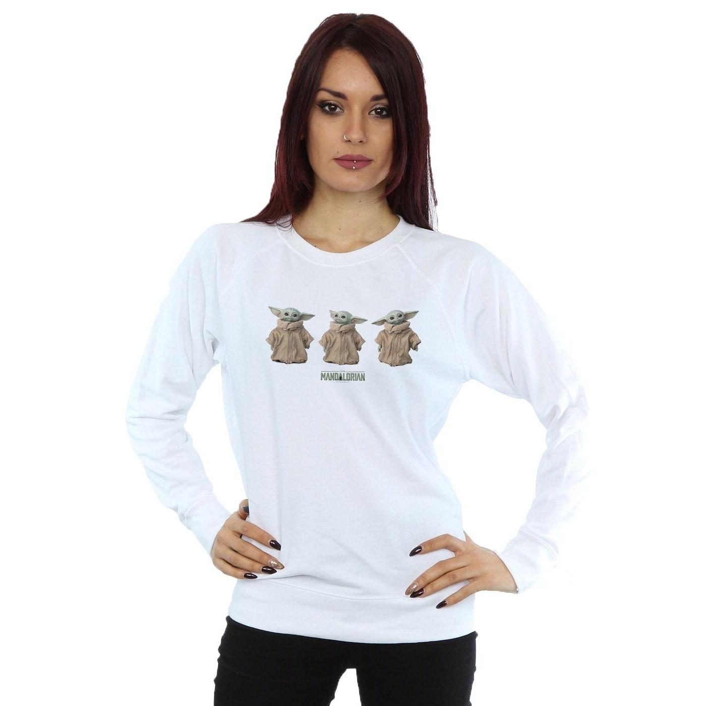 star wars sweatshirt the mandalorian the child white